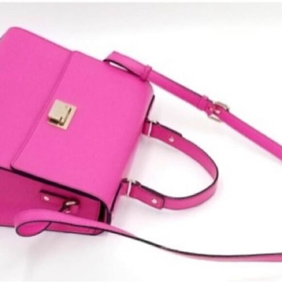 Kate Spade Doris Fuschia Pink Leather Hobo Bag - Picture 3 of 15